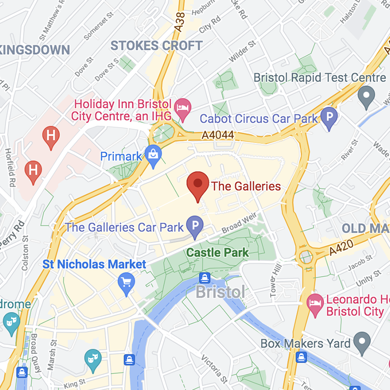 The Carwash Company - Find Us - The Galleries, Bristol