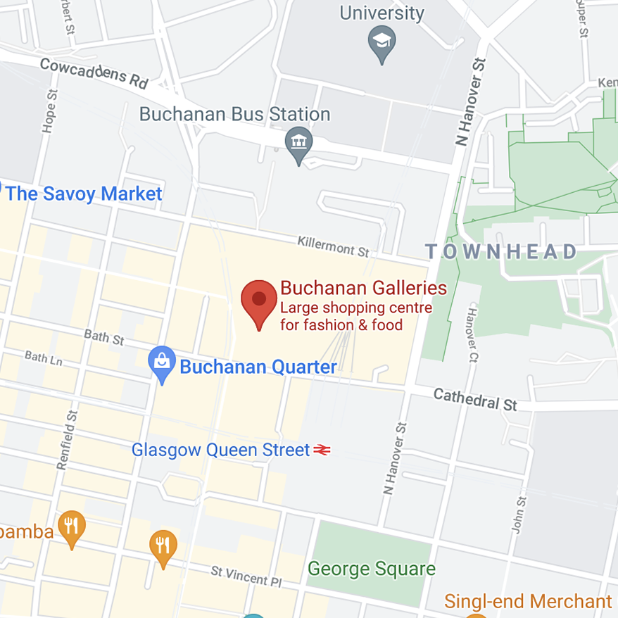 The Carwash Company - Find Us - Buchanan Galleries, Glasgow 