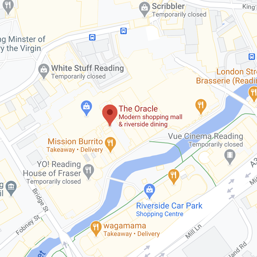 The Carwash Company - Find Us - The Oracle, Reading